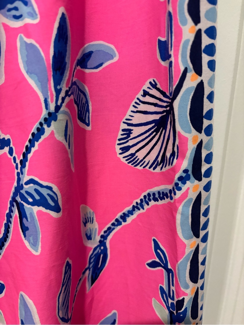 Lilly Pulitzer Bal Harbour Palazzo Pant Pink Isle Slathouse Jungle Elephant L - Picture 9 of 10